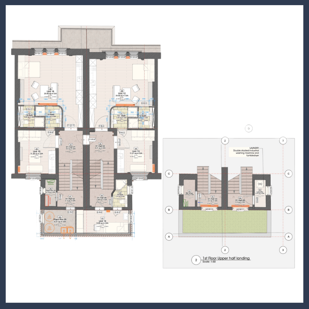 Example of HRA Architects planning drawing