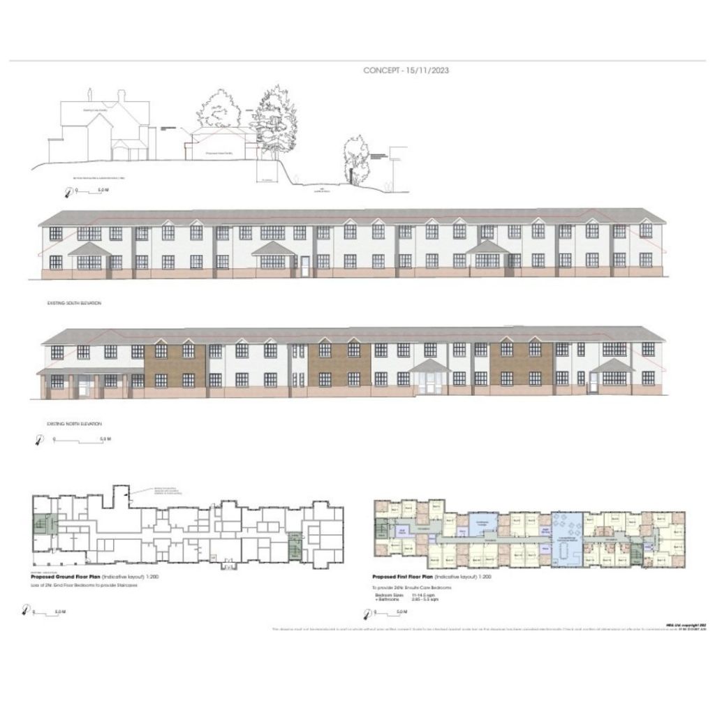 Drawings of Old Wall Cottage expansion