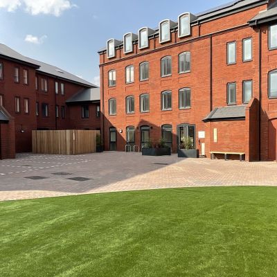 Interior courtyard of Stratford Studios