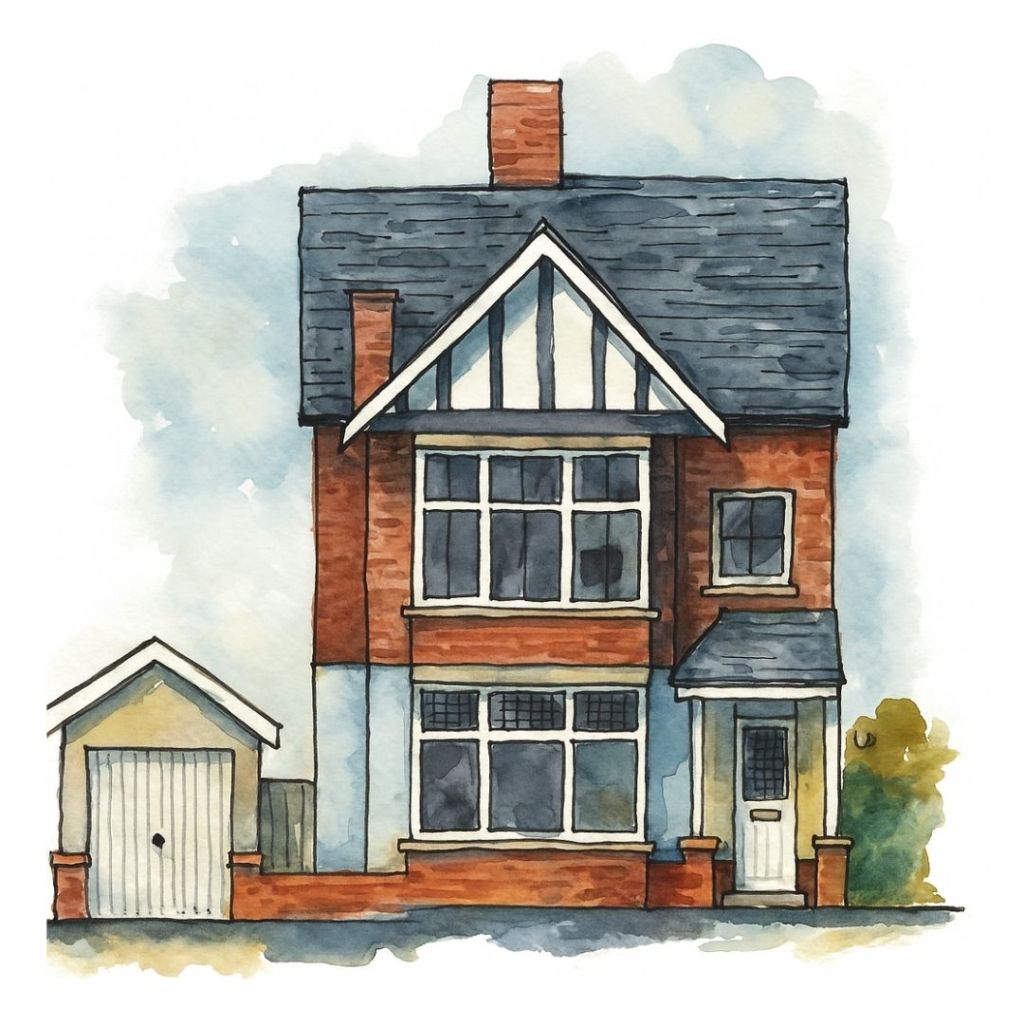 Watercolour of Chesterfield