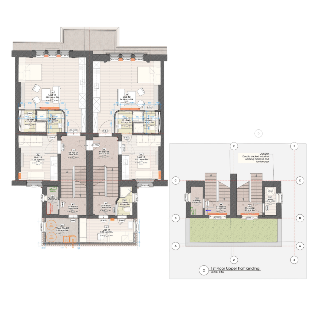 Example of HRA Architects development project drawings